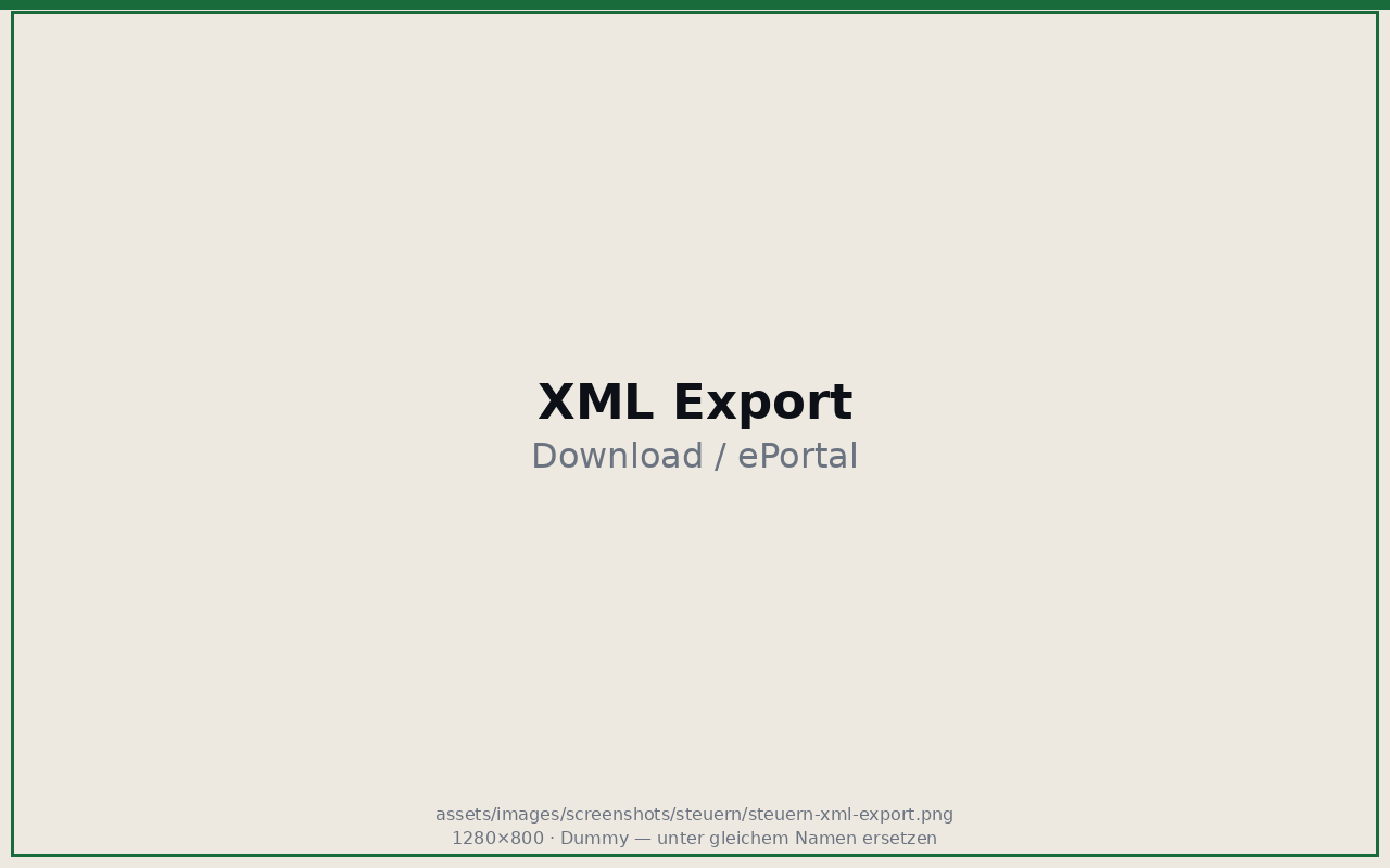 XML Export